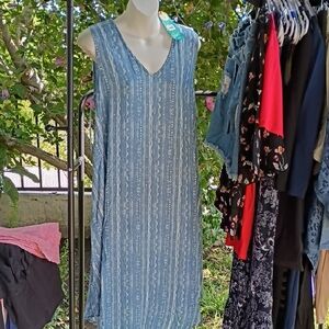 Blue Sleeveless Dress